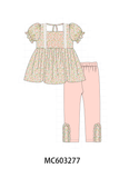 Floral Smocked Lace Pants Set Aaria Tees