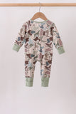 Camouflage Hunting Bamboo Zipper Romper Aaria Tees