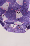 Purple Spooky cute Smocked Bubble Aaria Tees