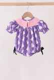 Purple Spooky cute Smocked Bubble Aaria Tees