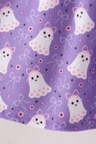Purple Spooky cute Smocked Bloomer Set Aaria Tees