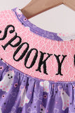 Purple Spooky Cute Smocked Dress Aaria Tees