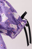 Purple Spooky Cute Smocked Dress Aaria Tees