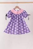 Purple Spooky Cute Smocked Dress Aaria Tees