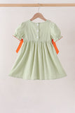 Green Pumpkin Smocked Dress - Aaria Tees Aaria Tees