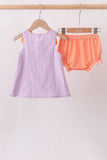 Purple Candy Smocked Bloomer Set Aaria Tees