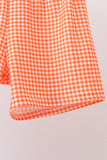 Blue Candy Smocked Gingham Shorts Set Aaria Tees