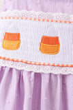 Purple Candy Smocked Ruffle Shorts Set Aaria Tees