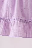 Purple Candy Smocked Ruffle Shorts Set Aaria Tees