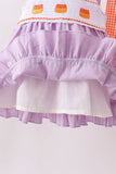 Purple Candy Smocked Ruffle Shorts Set Aaria Tees
