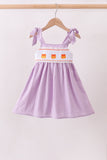 Purple Candy Smocked Dress Aaria Tees
