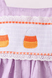 Purple Candy Smocked Dress Aaria Tees