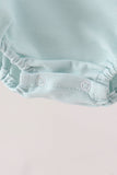 Blue Puppy Pumpkin Embroidery Bubble Aaria Tees