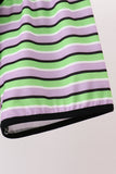 Black witch embroidery stripe shorts set - Aaria Tees Aaria Tees