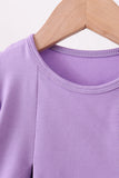 Purple witch applique stripe bloomer set - Aaria Tees Aaria Tees