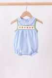 Blue Pumpkin Embroidery jacquard Ruffle Bubble Aaria Tees