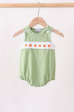 Green Pumpkin Embroidery Bubble Aaria Tees
