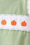 Green Pumpkin Embroidery Bubble Aaria Tees