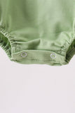 Green Pumpkin Embroidery Bubble Aaria Tees