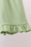 Blue Pumpkin Embroidery jacquard Ruffle Shorts Set Aaria Tees