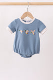 Teal Duck Embroidery Bubble Aaria Tees