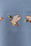 Teal Duck Embroidery Bubble Aaria Tees