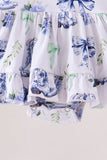 Blue Bow Boots Bubble - Aaria Tees Aaria Tees