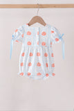 Blue Pumpkin Embroidery Bubble Aaria Tees