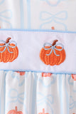 Blue Pumpkin Embroidery Ruffle Bloomer Set Aaria Tees