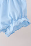 Blue Pumpkin Embroidery Ruffle Bloomer Set Aaria Tees
