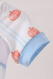 Blue Pumpkin Embroidery Bubble Aaria Tees