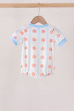Blue Pumpkin Embroidery Bubble Aaria Tees