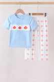 Blue Pumpkin Embroidery Pants Set Aaria Tees