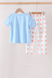 Blue Pumpkin Embroidery Pants Set Aaria Tees