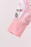 Pink Floral Bamboo Zipper Romper Aaria Tees
