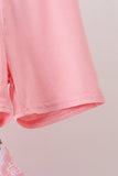 Pink Floral Bamboo Pants Set Aaria Tees