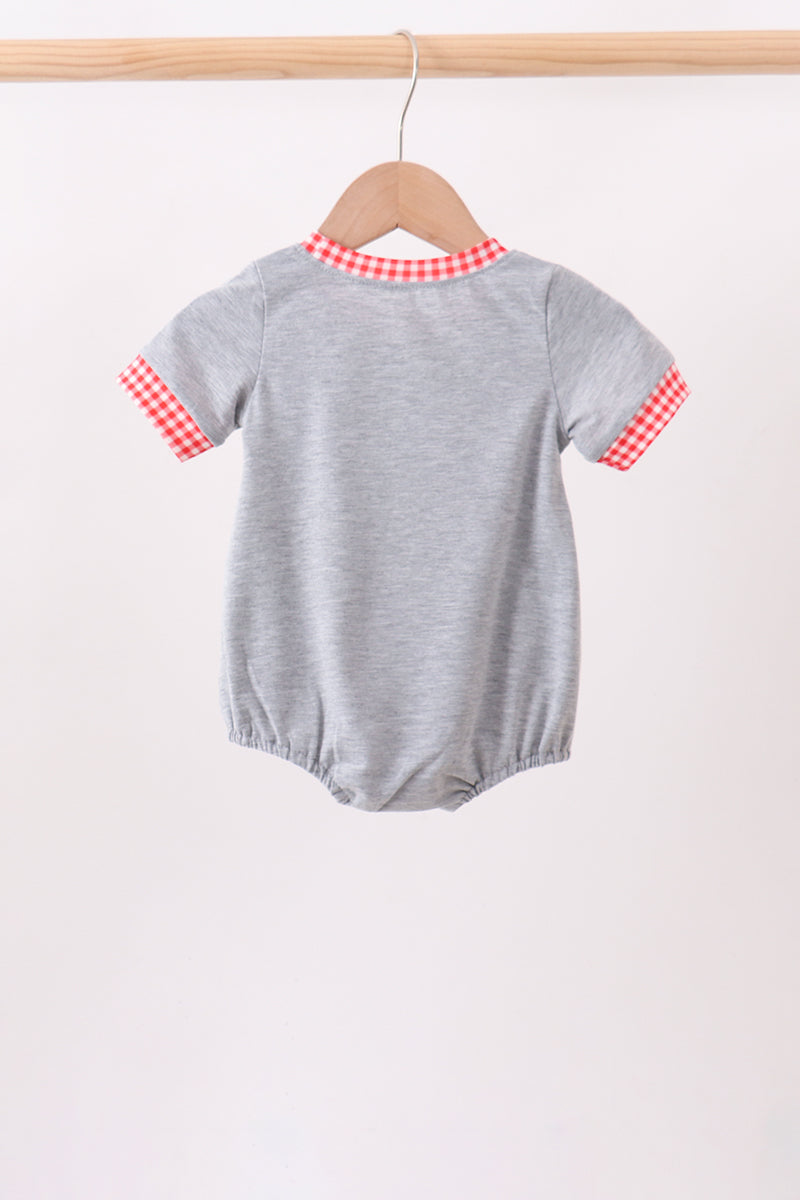 Grey character embroidery bubble - Aaria Tees Aaria Tees