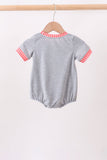 Grey character embroidery bubble - Aaria Tees Aaria Tees