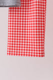 Grey character embroidery gingham pants set - Aaria Tees Aaria Tees