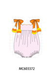 Pink Gingham Candy Corn Bubble Aaria Tees