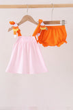 Pink Gingham Candy Corn Bloomer Set - Aaria Tees Aaria Tees