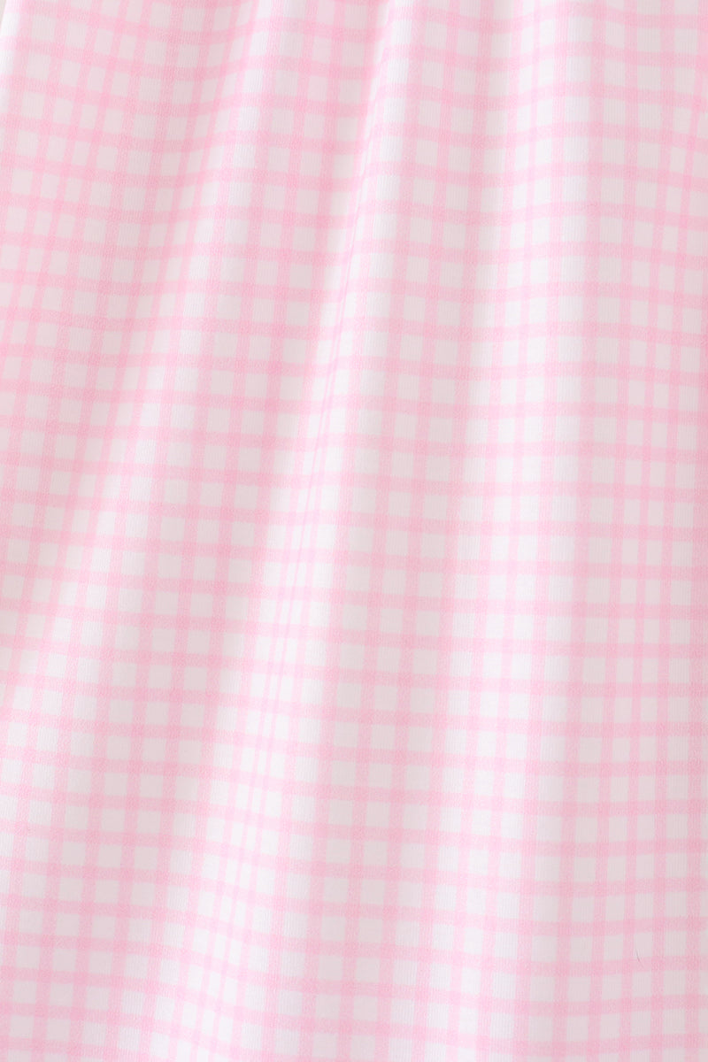 Pink Gingham Candy Corn Dress - Aaria Tees Aaria Tees