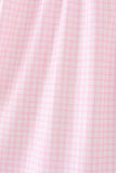 Pink Gingham Candy Corn Dress - Aaria Tees Aaria Tees