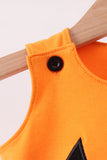 Orange Jack-O-Lantern  Applique Bubble Aaria Tees