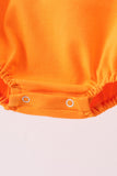 Orange Jack-O-Lantern  Applique Bubble Aaria Tees