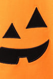 Orange Jack-O-Lantern  Applique Shorts Set Aaria Tees
