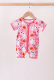 Pink Ghost Bamboo Romper Aaria Tees