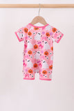 Pink Ghost Bamboo Romper Aaria Tees