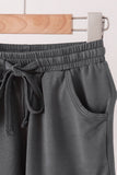 Gray Pumpkin Shorts Set Aaria Tees