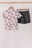 Gray Pumpkin Shorts Set Aaria Tees